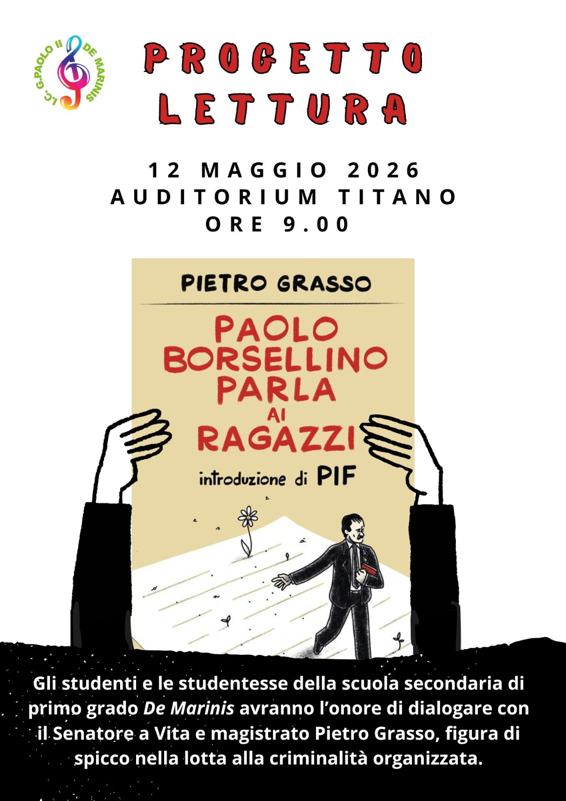 Pietro Grasso ospite della De Marinis
